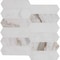 Msi Arabescato Venato White SAMPLE Picket Honed Marble Mosaic Tile ZOR-MD-0384-SAM - alternate 1
